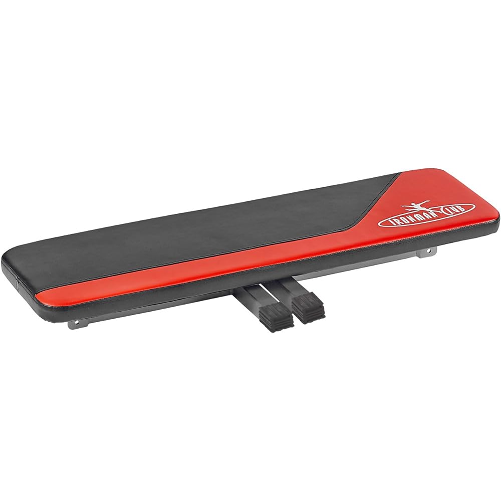 IRONMAN CLUB Flat Bench IMC-77 Foldable for Home Use Black