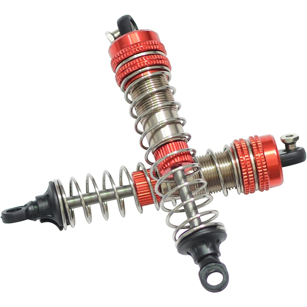 GDOOL Aluminum Alloy Hobby RC Vehicle Shock Kit LG-ZJ03 25-ZJ03 FY-BZ03 FY-JSZ01 Oil Filled Shock X07 9115 S911 S920 S921 9120 9121 9125 9155 9156 Upgrade Parts 1:10 1:12 RC Truck (Red)