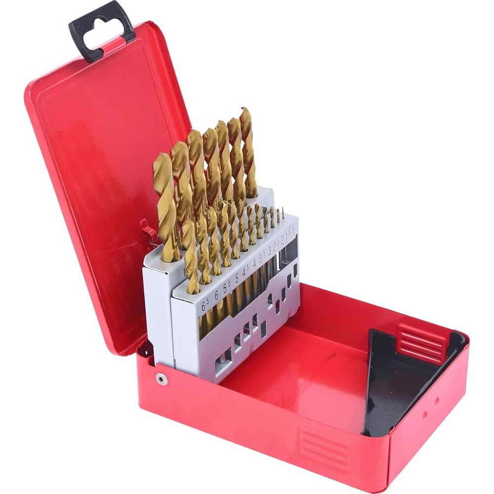 KS TOOLS HSS-G Twist drill set in metal case 19 pcs 1-10mm 330.4610