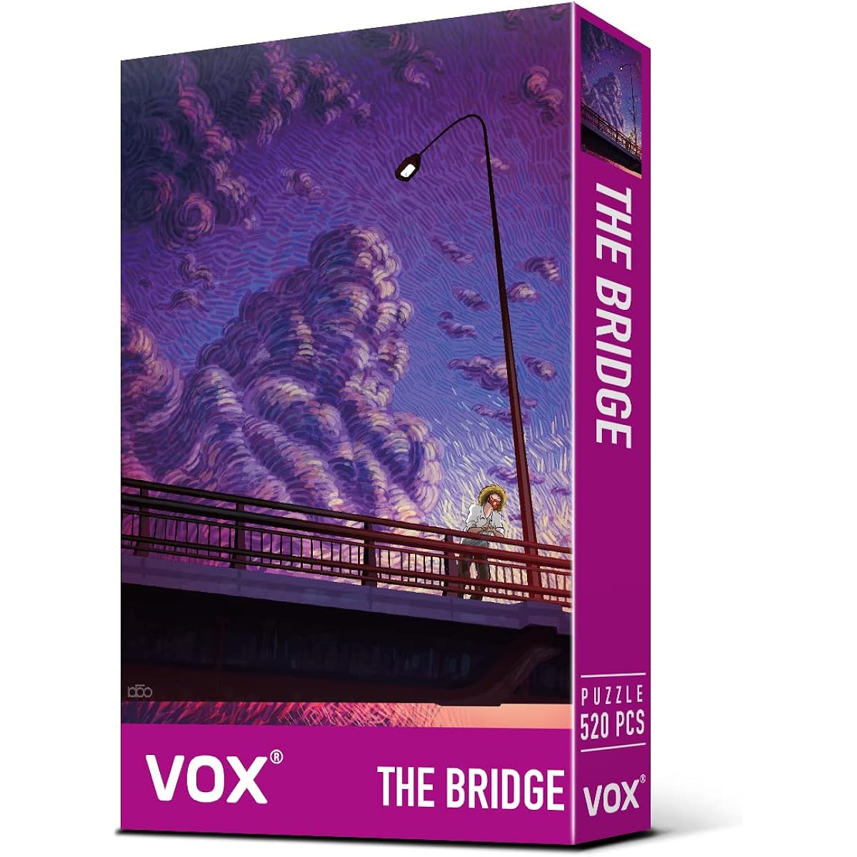 VOX Classic - Van Gogh Style The Bridge 520 Piece Jigsaw Puzzle for Adults and the Whole Family, Dust-Free Matte Finish, Great Gift for Puzzle Lovers