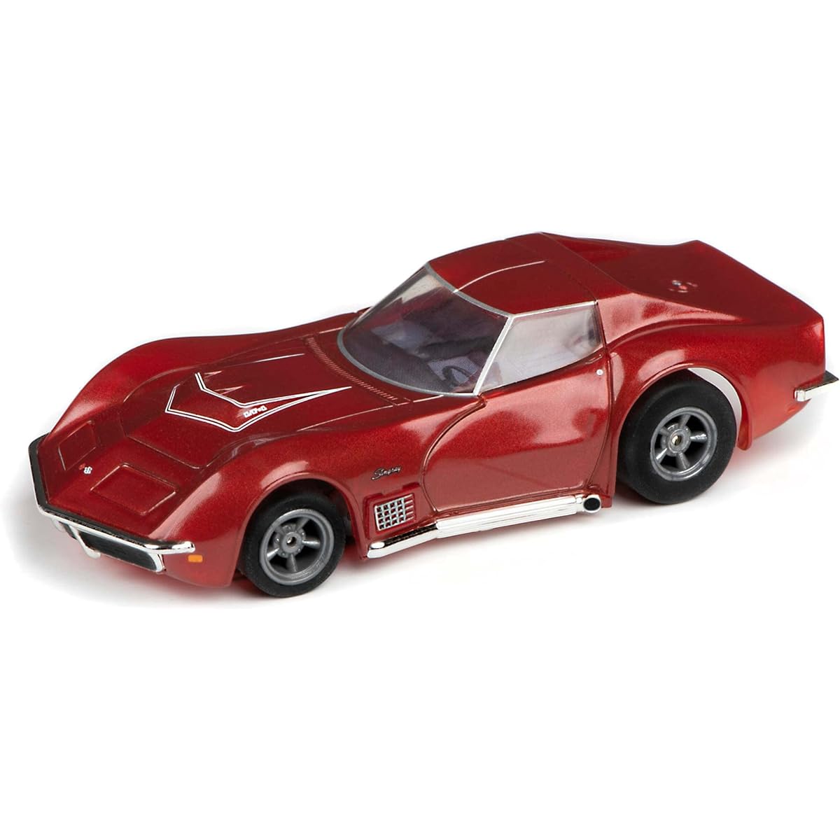 AFX/Racemasters 1970 Corvette LT1 Red Metallic AFX22038 HO Slot Racing Car.
