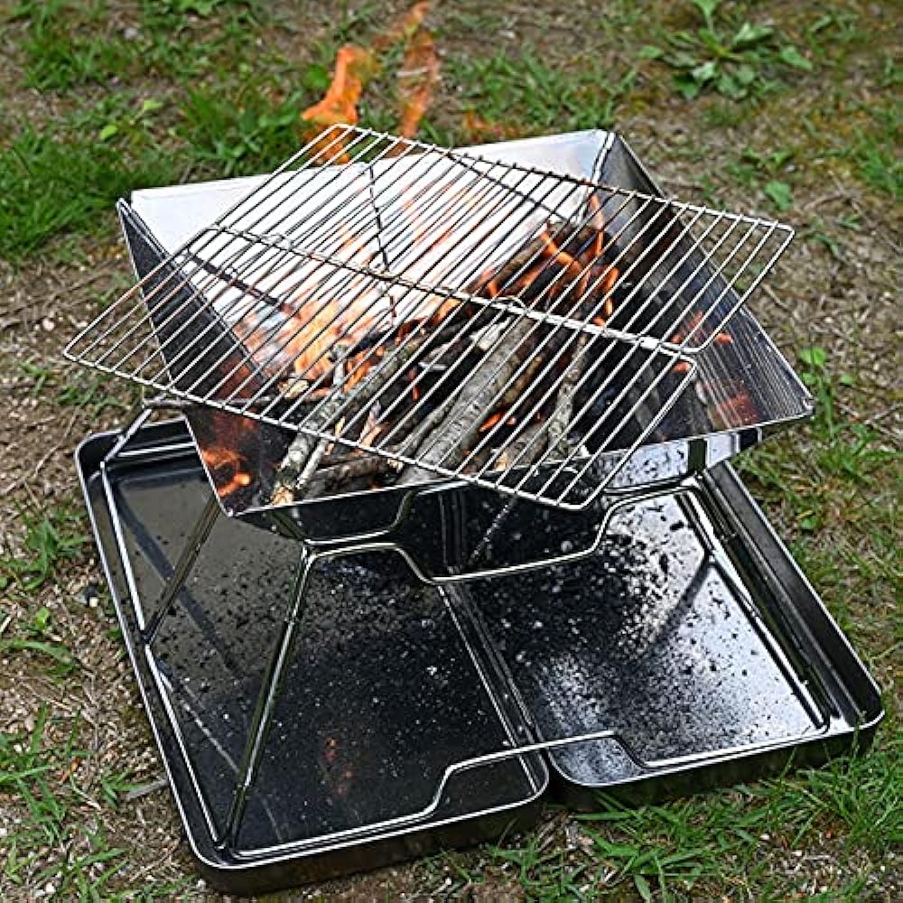 waku fimac bonfire stand solo outdoor camping compact lightweight bonfire stand folding beginner supplies tool ranking complete set