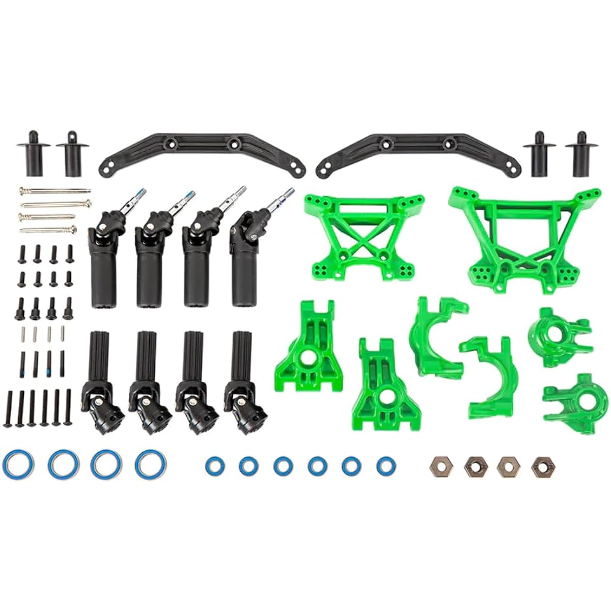 Traxxas 9080G Outer Driveline & Suspension Upgrade Kit Extreme Heavy Duty Green