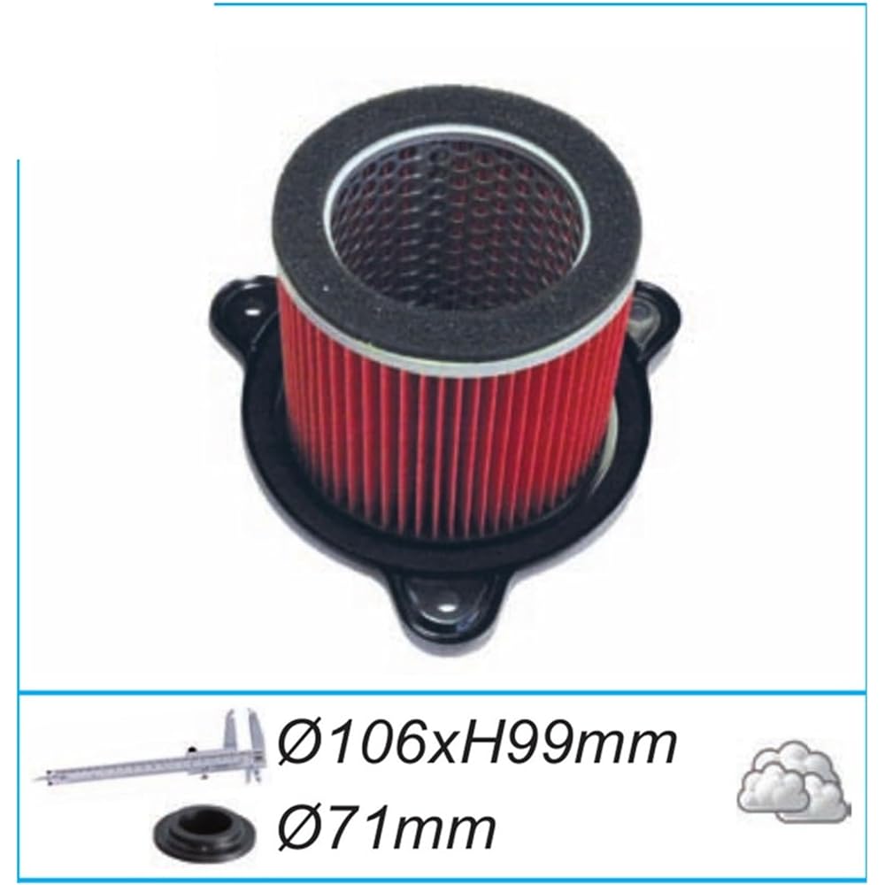 NINOMA Motorcycle Air Filter and Filter Compatible with XL600V Transalp 600 87-00 XRV650 Africa Twin 650 88-90 XRV750 90-92