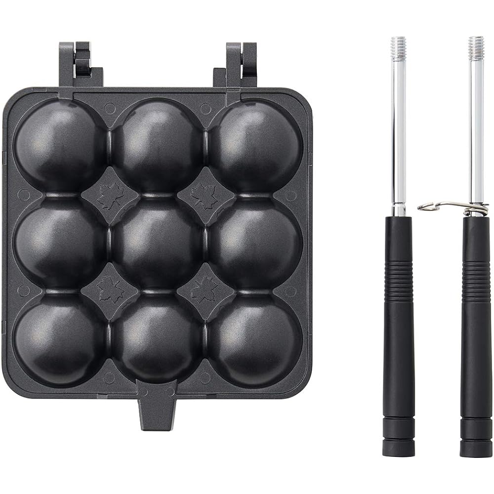 LOGOS Takoyaki Ball Maker 81062244 Black (approx.) Width 35.5 x Depth 14 x Height 5cm