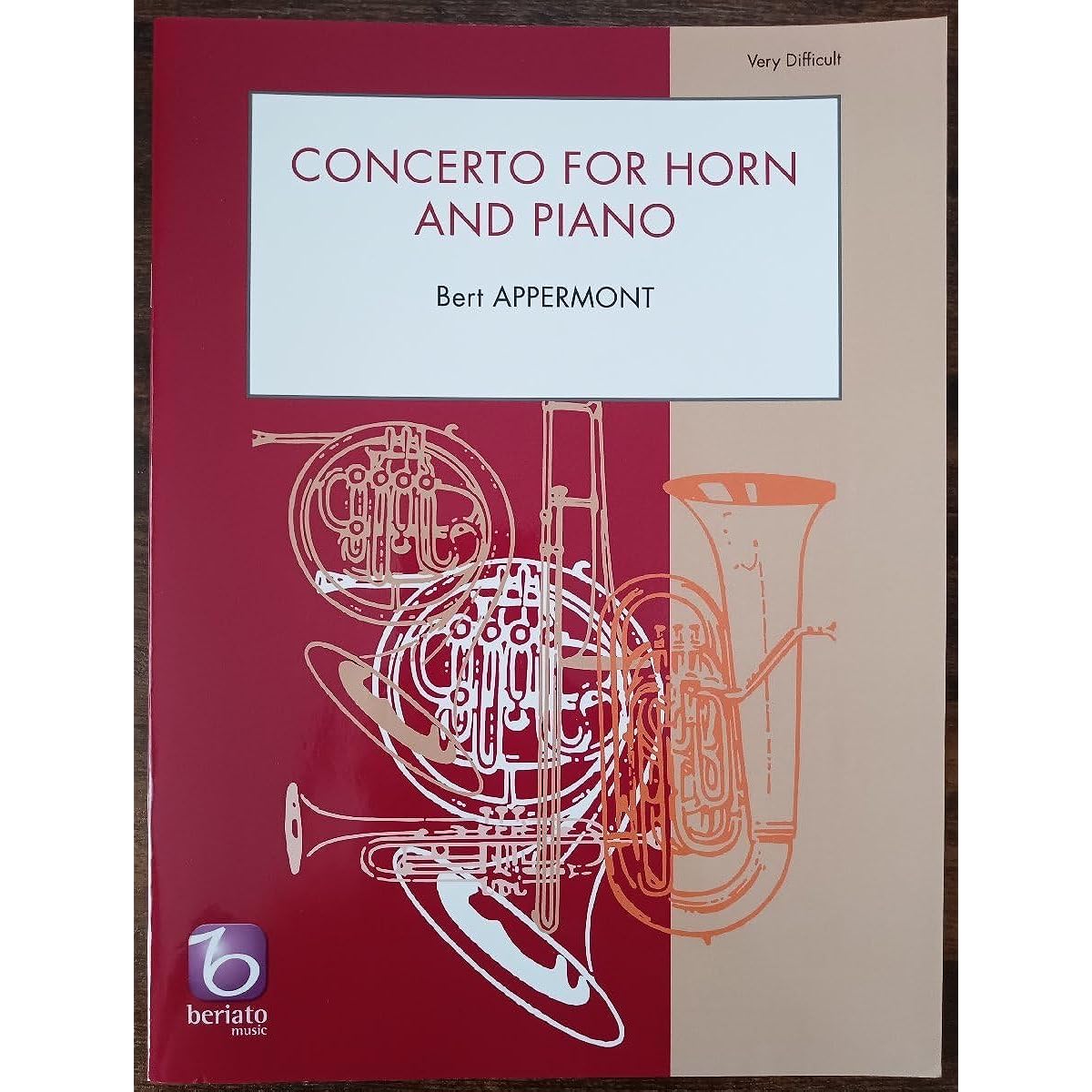Horn sheet music Bert Appelmont: Horn Concerto Solo Horn & Piano Concerto for Horn and Piano