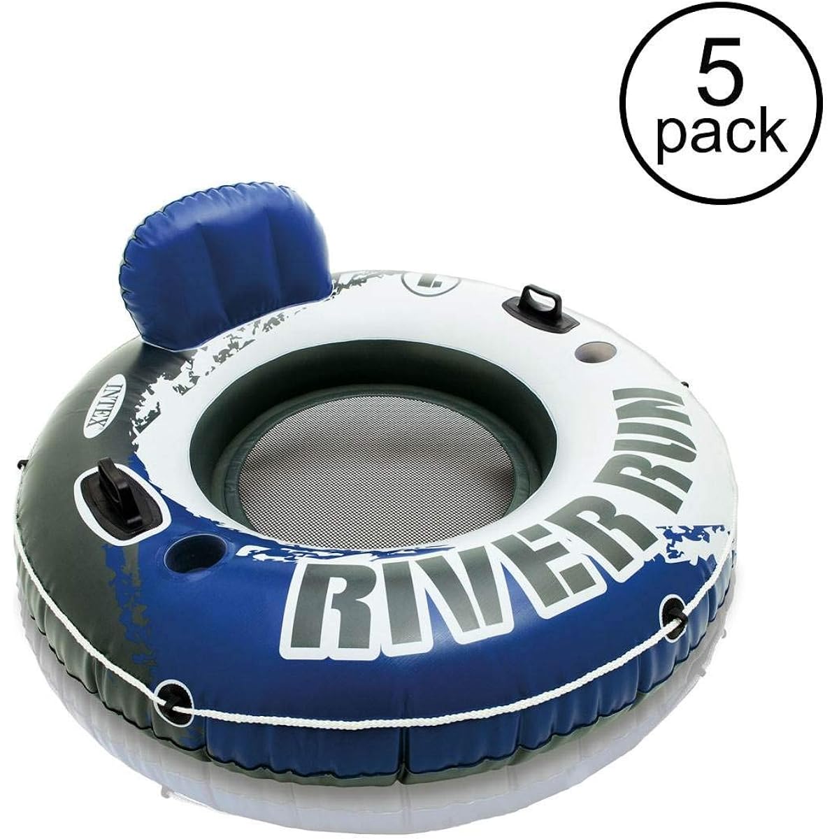 Intex River Run 1 Person Inflatable Floating Tube Lake/Pool/Ocean Raft