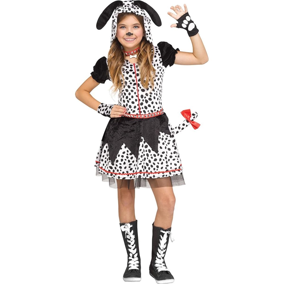Fun World Sweetie Girls Kids Dalmatian Costume with Spots