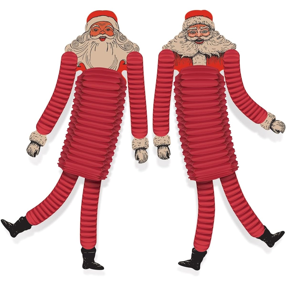 Vintage Christmas Santa Tissue Dancer Display