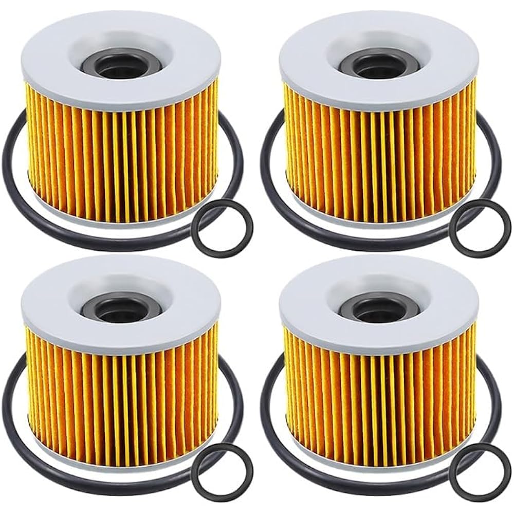 Motorcycle Engine Parts Oil Filter Moto Guzzi 350 Quattro 4T 1974 1975 (Color : 4pcs-yellow)
