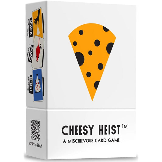 Nutt Heads Cheesy Heist Card Game - Cheese/Cat/Mouse Prank Card Game for 3-5 Players, Ages 7+