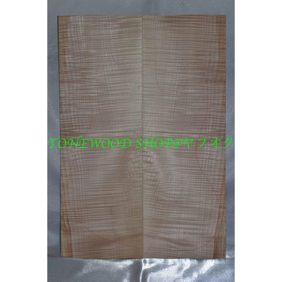 Curly maple Bookmatch decoration guitar guitar production DIY craft finest top material maple flame No.375