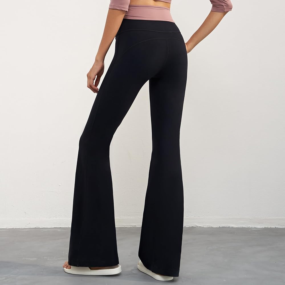 [IRCOLVE] Eyecoff Yoga Pants, Flare, Women's, Jazz Pants, Yoga Wear, Dance Pants, Flare Pants, Ballet Pants, Bootcut Pants, Women's, Jersey Bottom, Sportswear, Breathable, Quick Drying