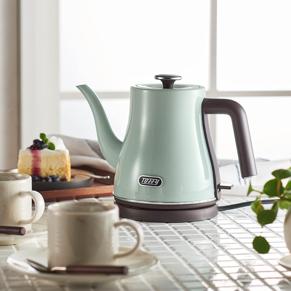[Toffy] Electric Kettle K-KT4 (Pale Aqua) Fast Boiling 0.8L Empty Cooking Prevention Retro Cute Stylish K-KT4-PA