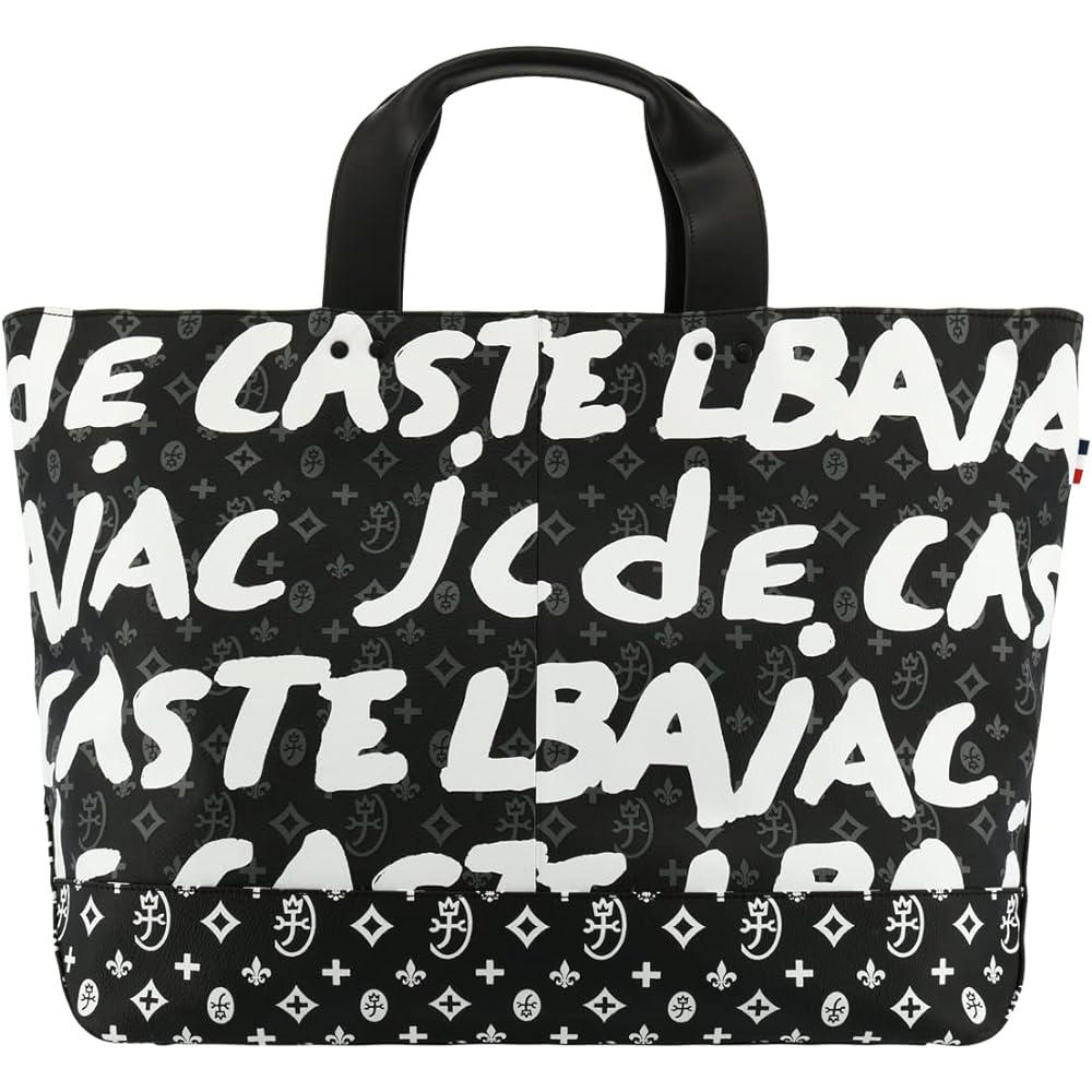[Castelbajac] Golf Tote Bag Round Bag Cart Bag Golf Bag Genuine Leather Men's Yaris 062701 Horizontal Large Lightweight Monogram Golf Travel Horse Leather Cowhide Leather