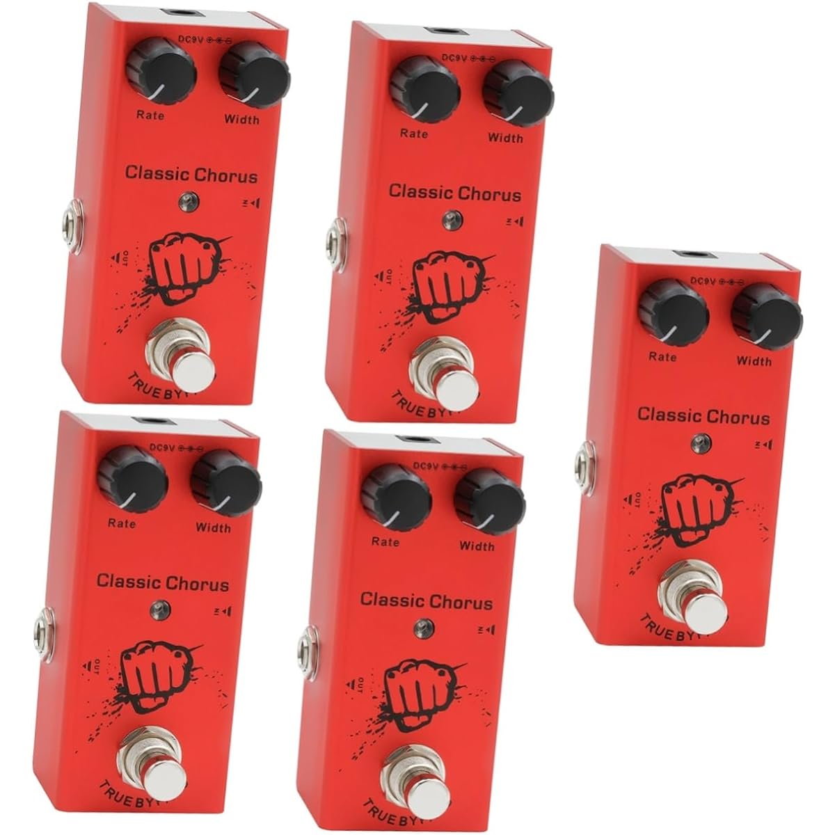 Vaguelly 5pcs Guitar Effects Reverb Pedal Delay Effector Guitar Delay Delay Pedal Electric Guitar Pedal Electric Guitar Effector 10 Effect Delay Boss Pedal E