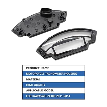 INLIMA Kawasaki ZX-10R ZX10R 2011 2012 2013 2014 Motorcycle Speedometer Case Odometer Case Instrument Gauge Cover Tachometer Cover (Size : BOTTOM)