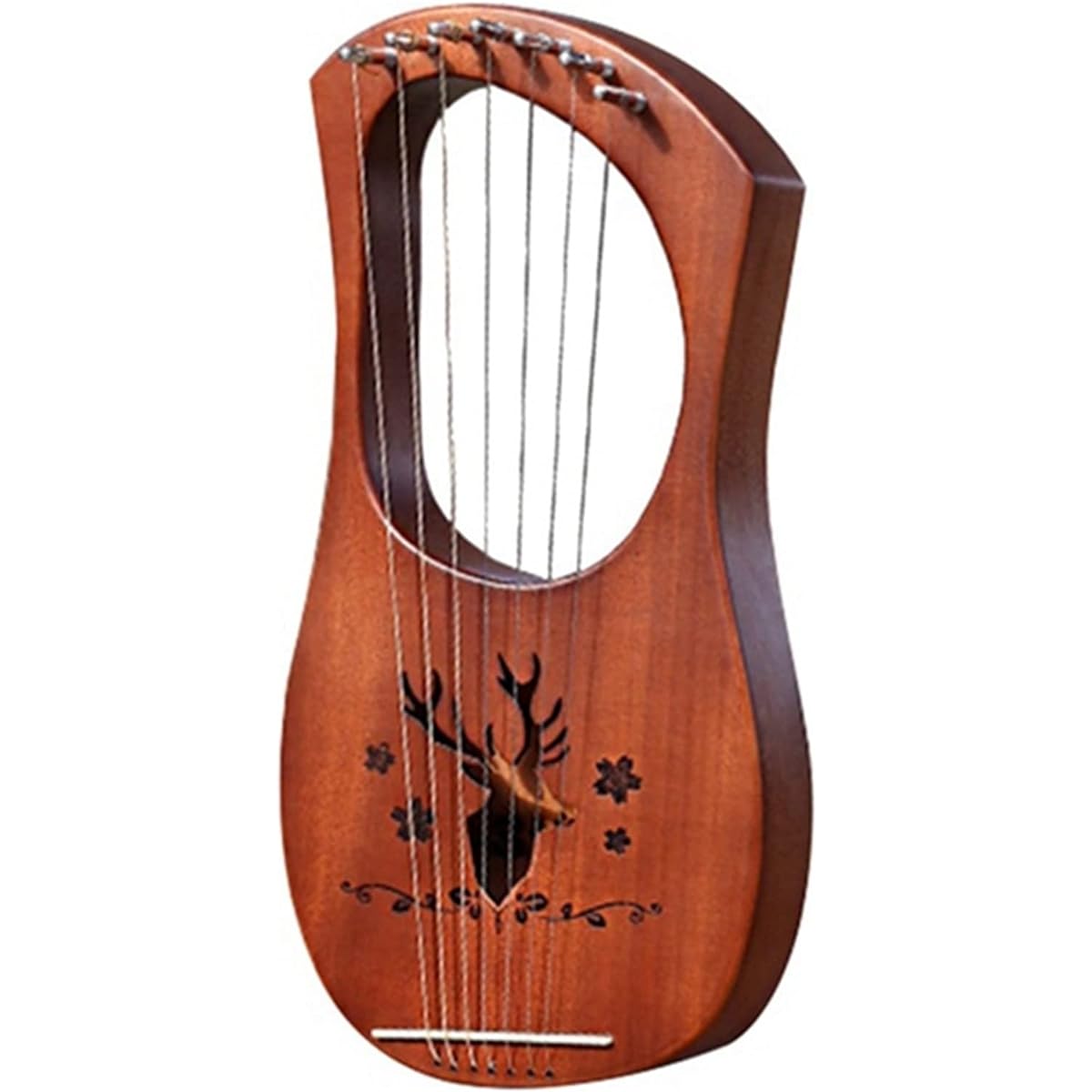 WowZza Lyra Harp 7 String Lyra Harp Solid Wood Metal Strings Stringed Instrument