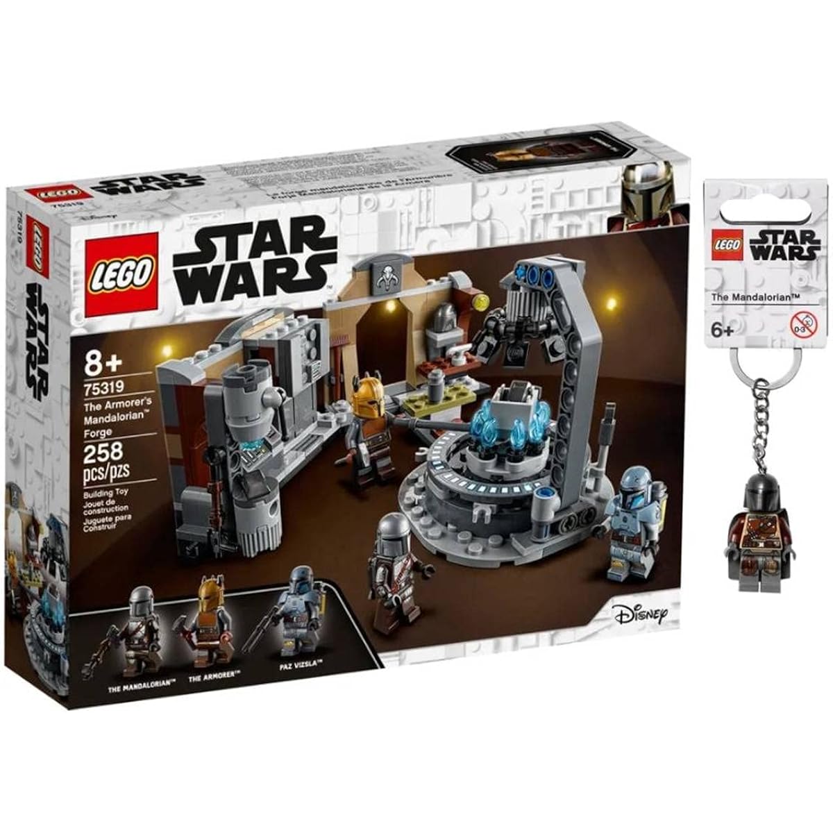Lego Star Wars The Armorer's Mandalorian Forge 75319 + Mandalorian Keychain Exclusive Bundle