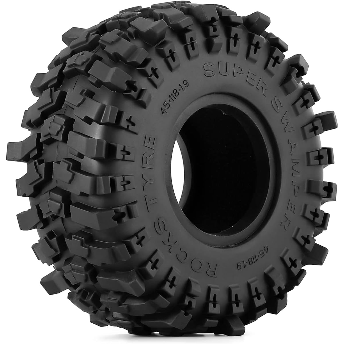 HOTSTORM 1.9 Tire Rubber Wheel Tire 1/10 RC Crawler Car Axial SCX10 90046 TRX4 Redcat Gen8 118 * 45mm