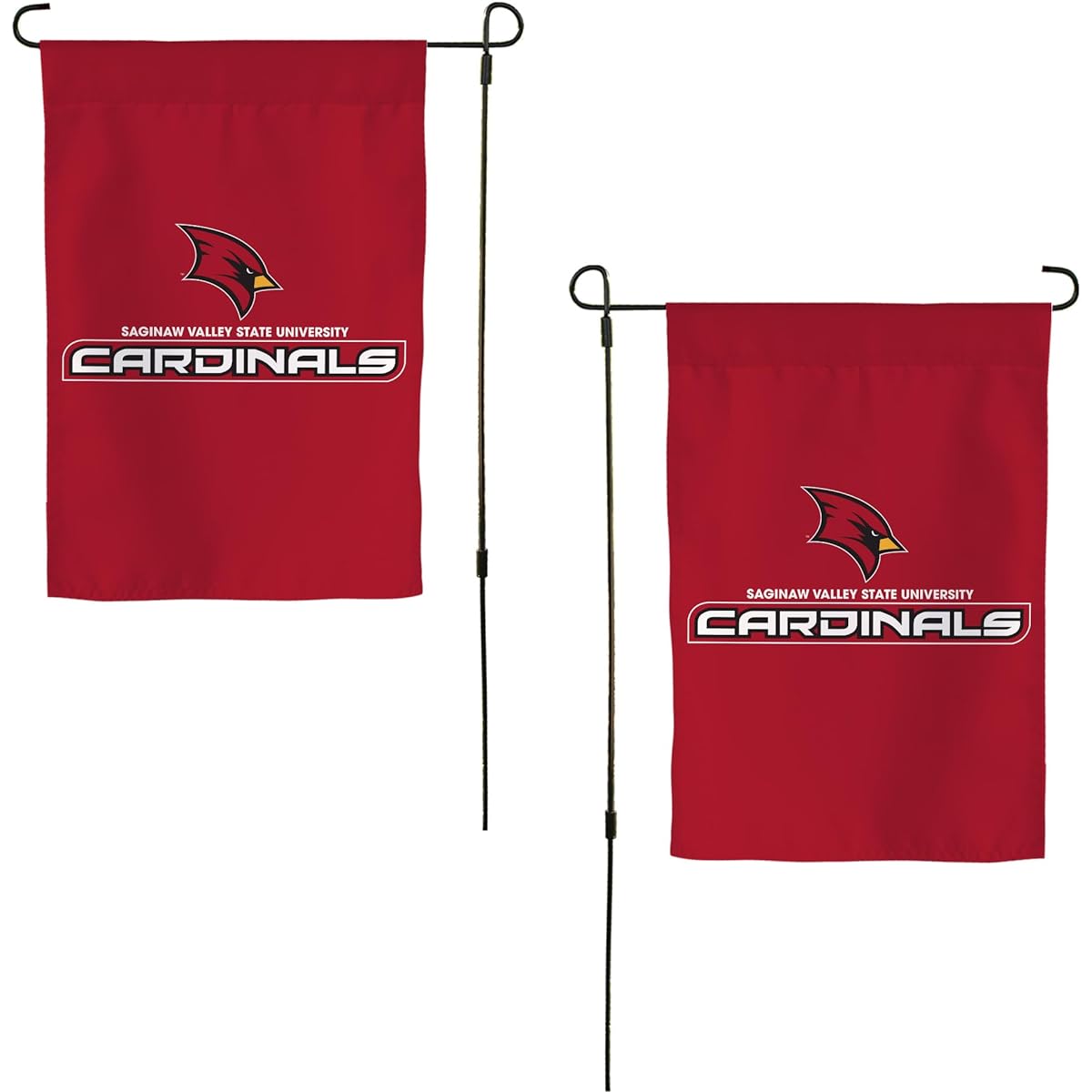 Saginaw Valley State University Garden Flag SVSU Cardinals Banner 100% Polyester (Design 2)