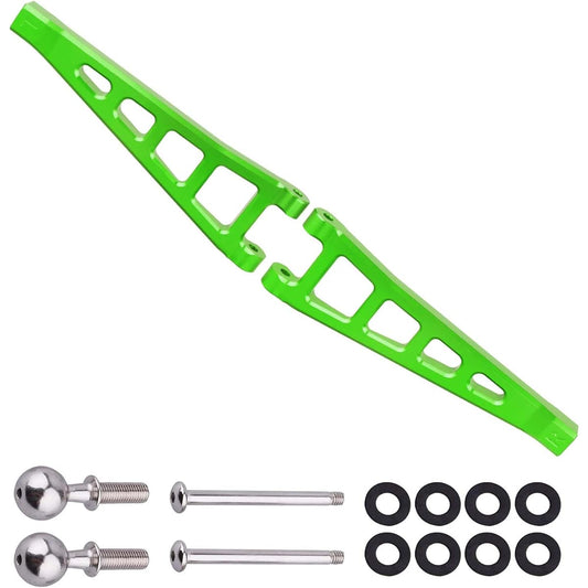 Aluminum Front Upper Suspension Arm Arrma 1/8 Kraton/Outcast/Notorious/Talion 6S BLX Upgrade Parts ARA330655 (Green)
