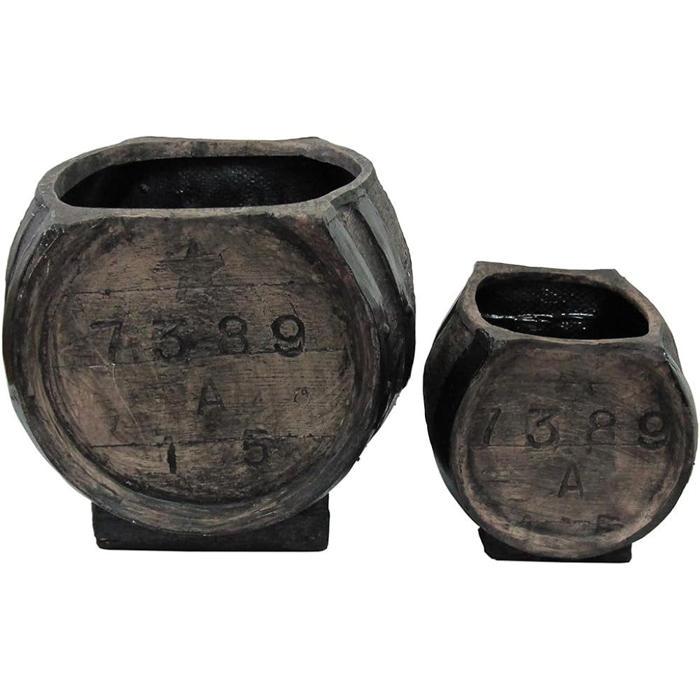 Compal barrel-shaped planter SL set