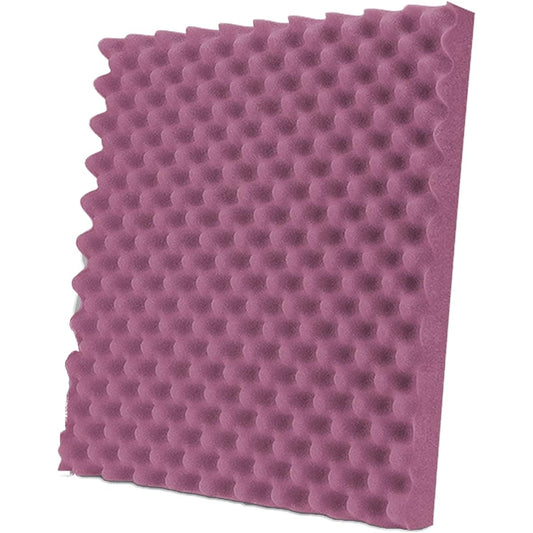 10 Pack Acoustic Panels Thick Soundproof Panels Noise Damping Foam Tiles High Density Fireproof Soundproof Foam for Cinema Hotel (Grey 50*50*5CM) (Purple 50*
