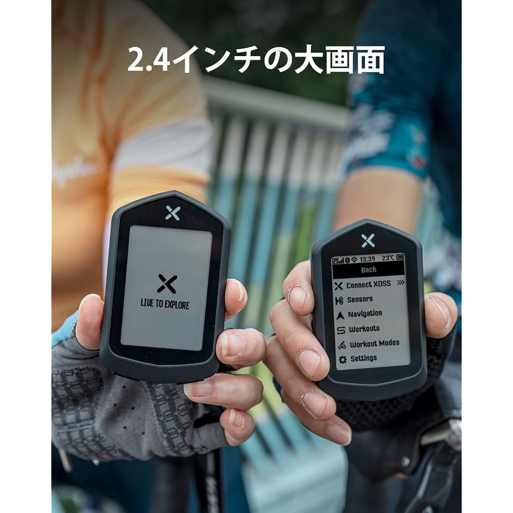 XOSS NAV Cycle Computer GPS Navigation 2.4 inch Data Customization Up to 33 Hours IPX7 Waterproof Type-C Bluetooth5.0 ANT+ Compatible Japanese Instruction Manual…