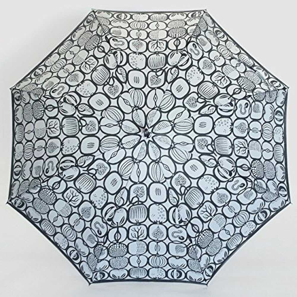 Makita Shoten + Stig Reventri FRUKTLADA Women's Long Umbrella, Scandinavian Design, Luxury Koshu Ori, Made in Japan