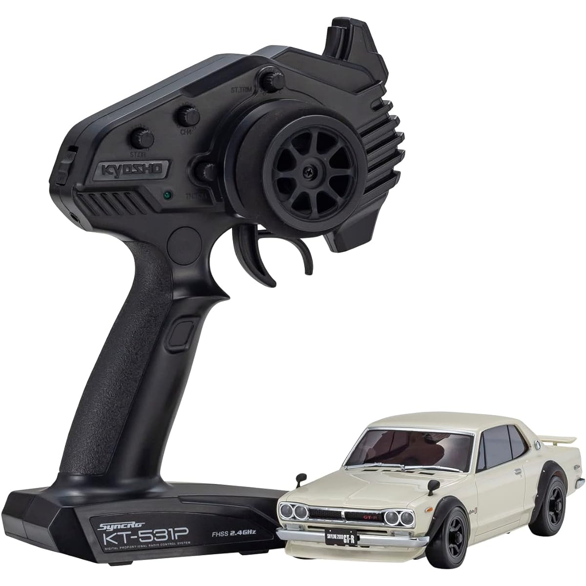 Kyosho Mini-Z AWD Nissan Skyline 2000GT-R (KPGC10) Tuned Version White 32636W 2.4GHz