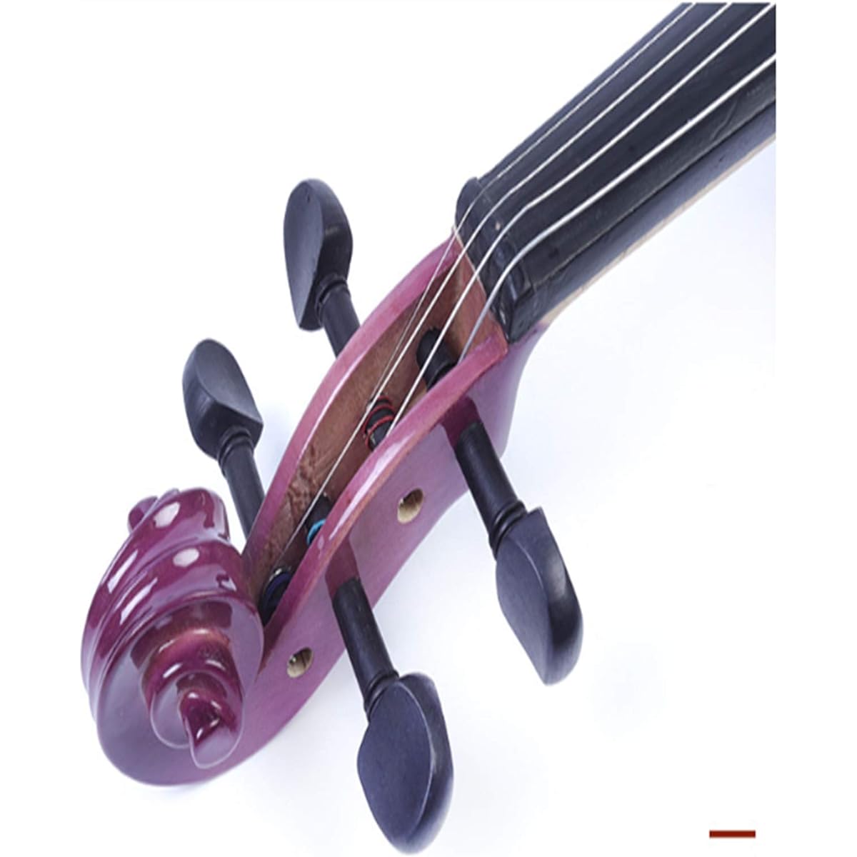 Violin Purple Solid Wood Violin Handmade Grade Examination Student Violin Violin for Beginners (Color: Purple)