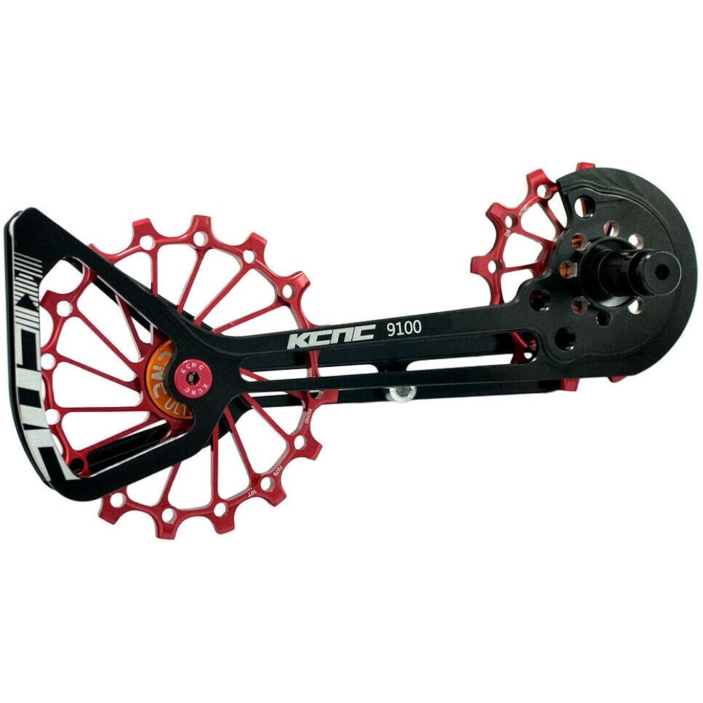 KCNC Road Oversized Pulley OSPW Cage For Shimano Dura-Ace/Ultegra R8000/R9100, Red, KOT39-001R, SK2262