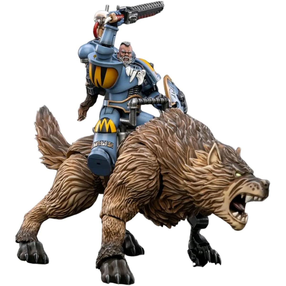 JOYTOY 1/18 Warhammer 40,000 Space Wolf Thunderwolf Cavalry Bjern Collection Model