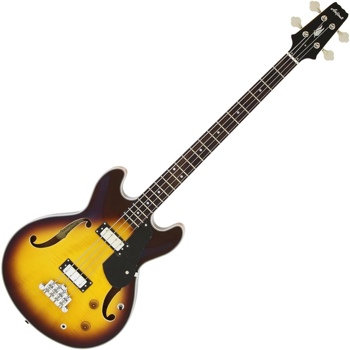 AriaProII Semi-Acoustic Bass Sunburst TAB-Classic/FM