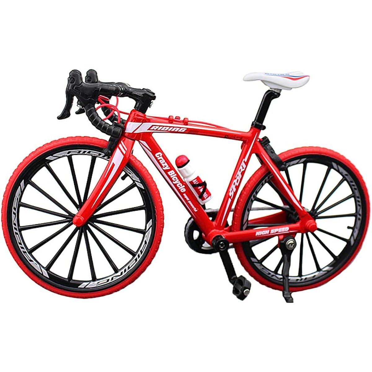 Urchins' Family Alloy Mini Bicycle Toy - Finger Bike Collectible Red UF000051