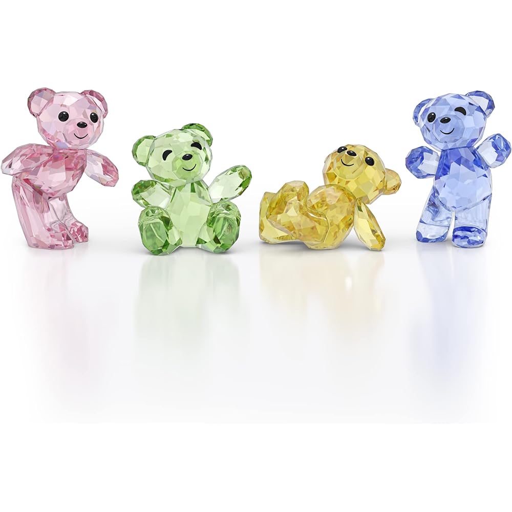 SWAROVSKI Chris Bear Disco Ready Figure Bright Yellow Crystal Part of the Chris Bear Collection