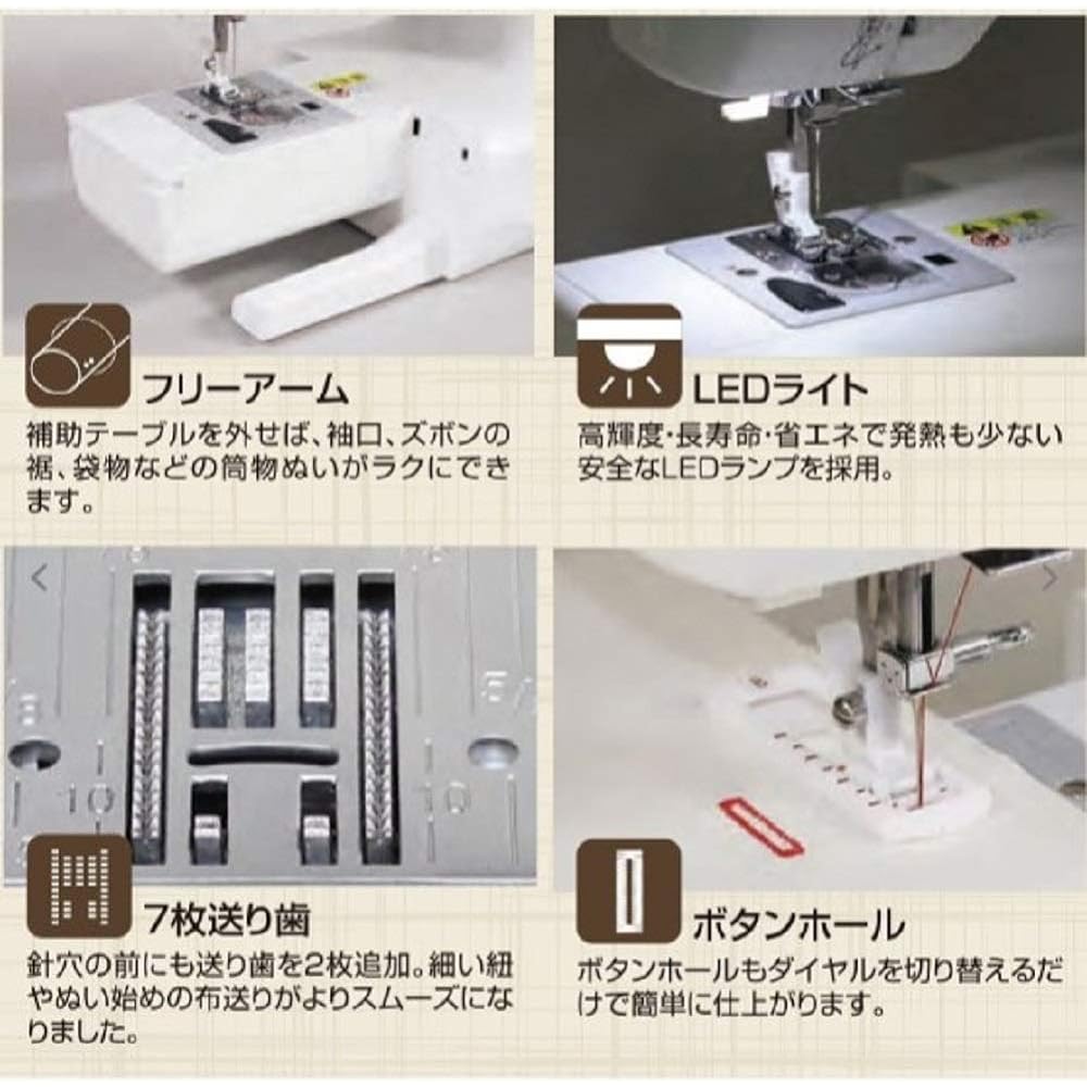 Singer electronic sewing machine Dorothy white/yellow SN-1YE