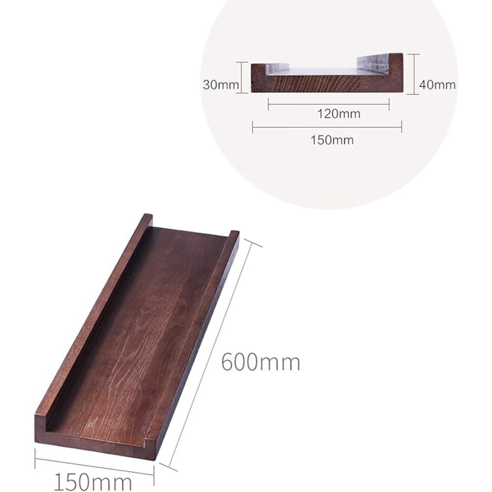 myoseya Wall Shelf, Wooden Wall Shelf, Wall Mounted Shelf, Wall Mounted Shelf, Decorative Shelf, Wall Storage, Wall Mounted Shelf, Stylish, Easy Assembly, Wall Mounted Shelf, Shelf Attached to the Wall, Natural, Retro, Interior, DIY, Storage Furniture, 0