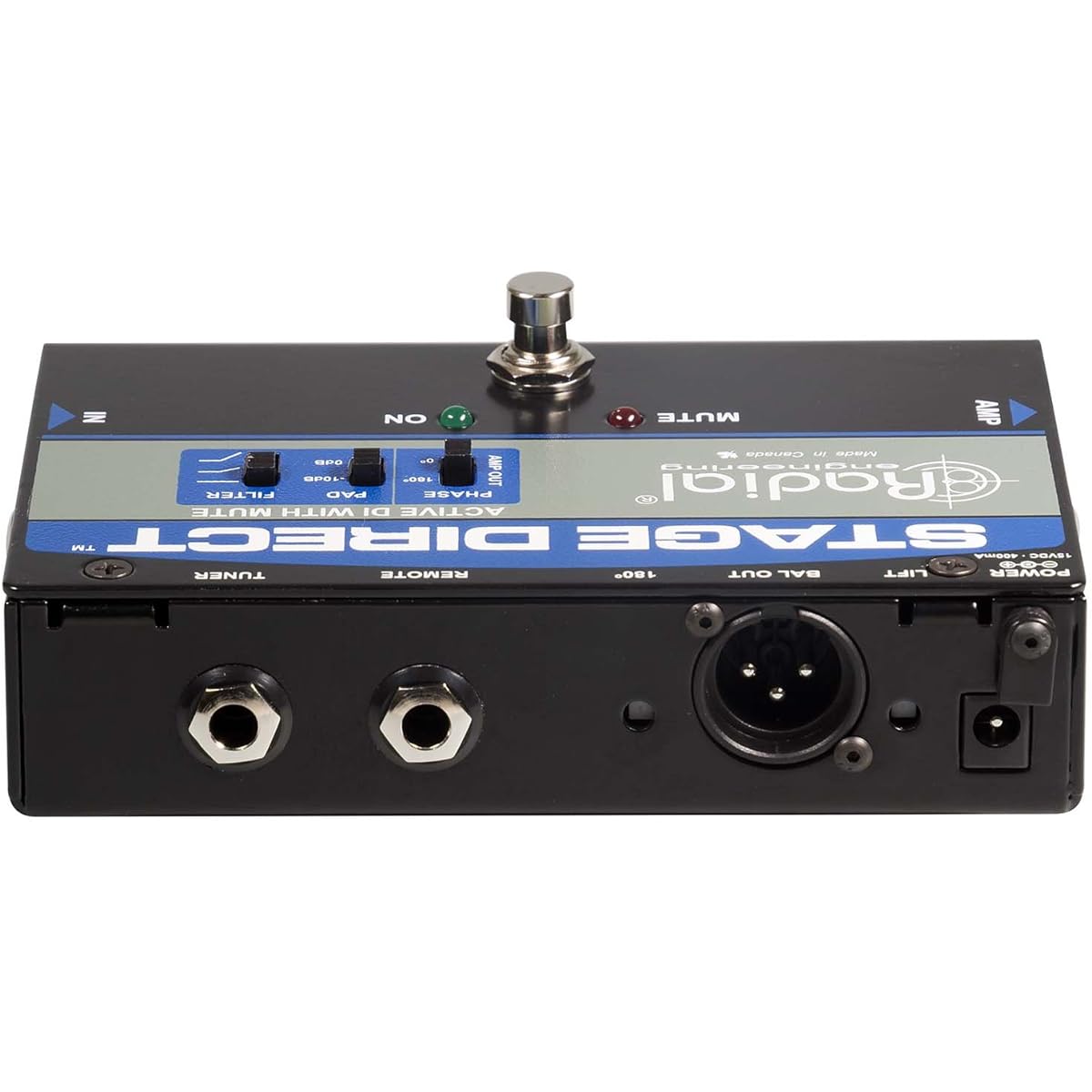 Radial Stage Direct Active DI Box with Mute Function [Official Import]