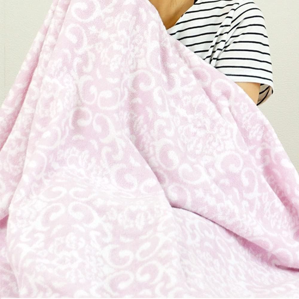 Imabari Towel Blanket, Single, Nishikawa, Made in Japan, 145 x 190cm, Pink, 950g, Moisture Wicking, For Sleeping, All Seasons, Washable, Includes Imabari Towel Brand Product Certification Mark, Showa Nishikawa (Cardle Pink)