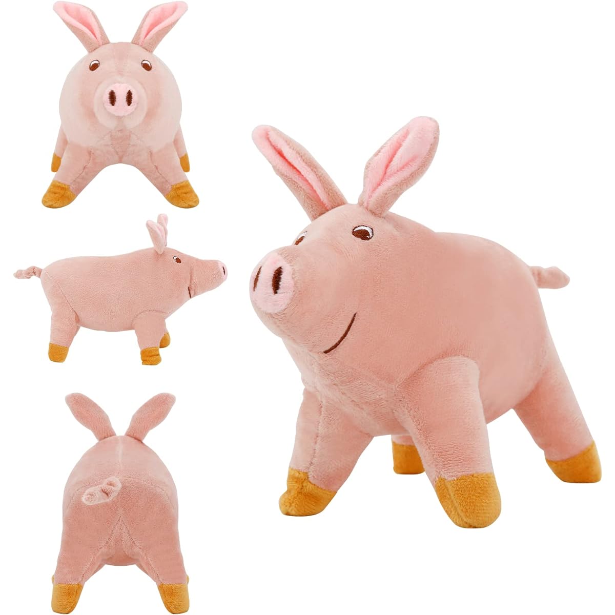sengocis Pig Plush Toy, Super Soft Huggable Weighted Stuffed Animal, Cute Plush Toy for Kids and Adults
