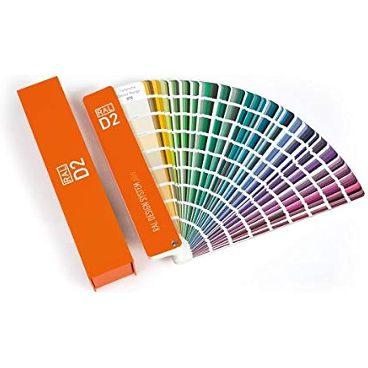 RAL D2 color chart 1825 colors semi-matte 5 languages