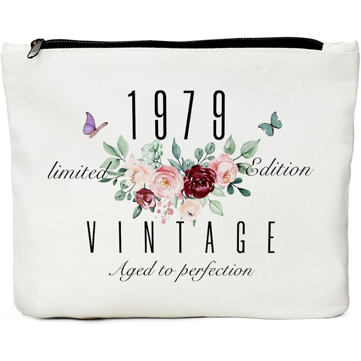 45th Birthday Gifts for Women 45th Birthday Decorations Presents for Women - Best 45th Birthday Gift Ideas for Mom, Wife, Friend, Coworker, Aunt, Boss - 1977 Limited Edition Makeup Bag