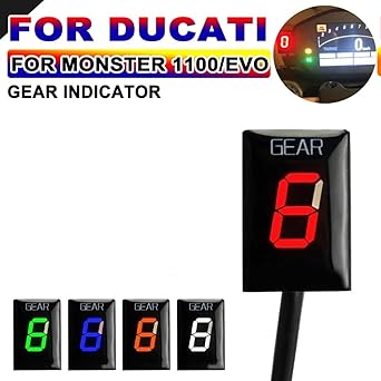 Digital Meter Display EFI Motorcycle 1-6 Level Speed Gear Indicator Ducati Monster 1100 Monster 1100 EVO Accessories Digital Gear Display Meter Indicator Meter Display