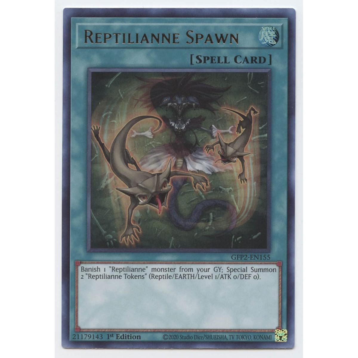 Reptilian Spawn - GFP2-EN155 - Ultra Rare - 1st Edition.