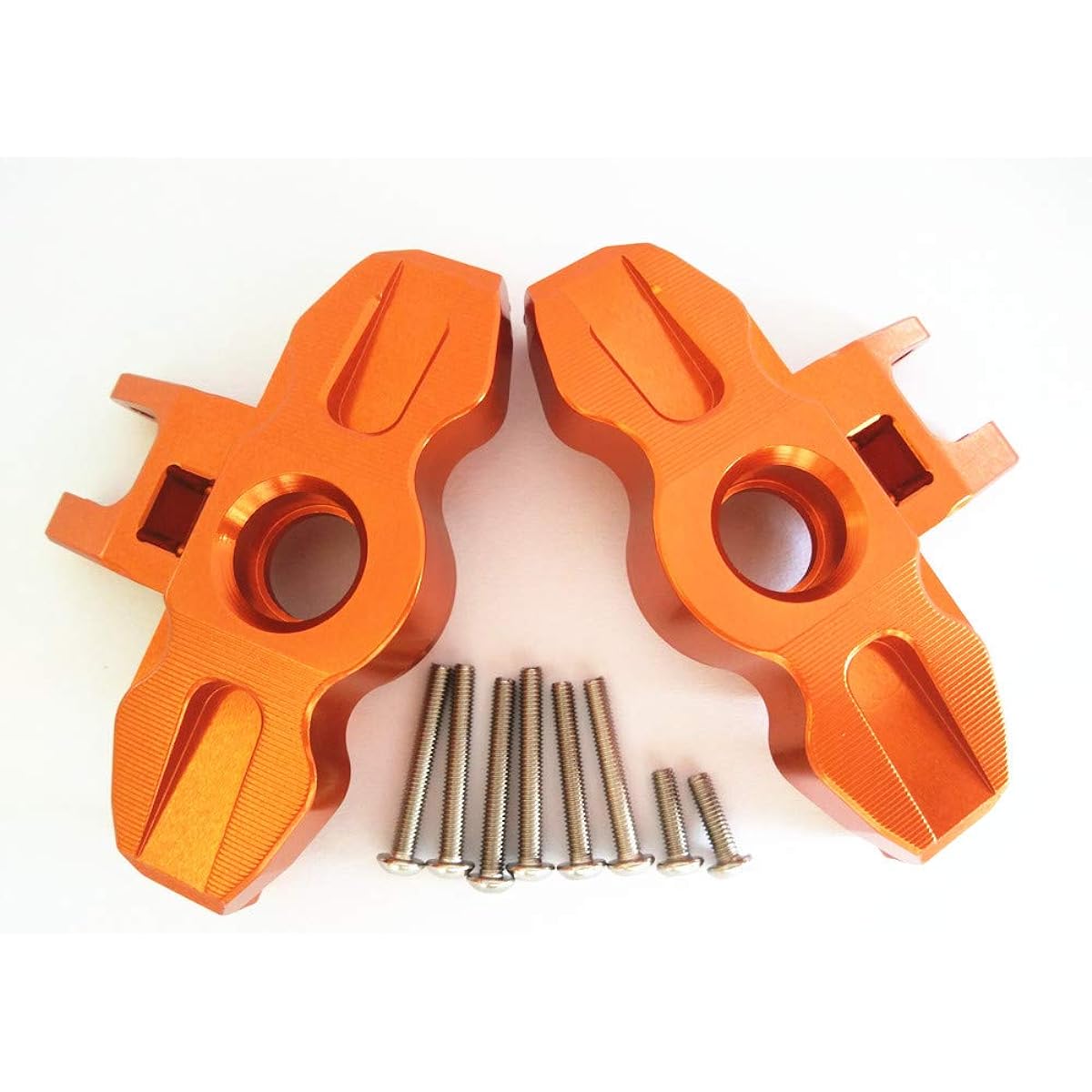 Raidenracing Aluminum Front Axle Carrier Steering Knuckle Arm for TRAXXAS 1/7 Unlimited Desert Racer UDR - Orange