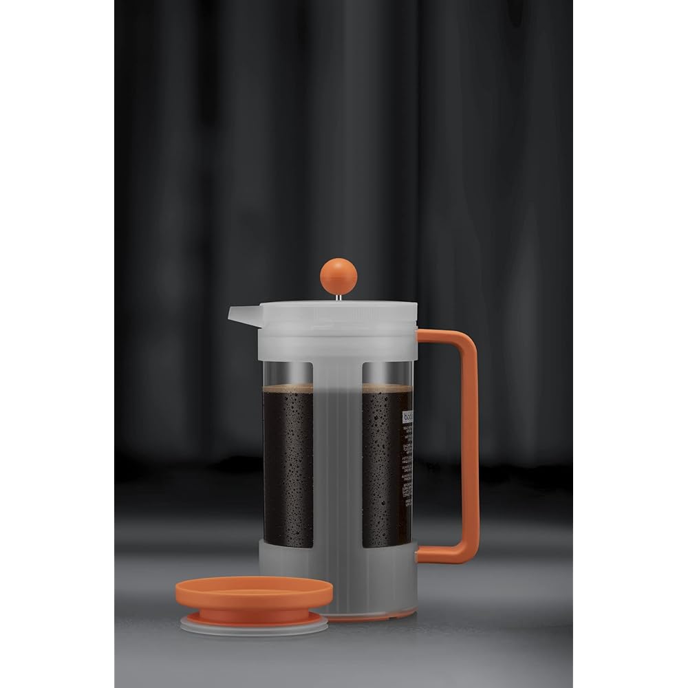 BODUM BEAN French Press Iced Coffee Maker (Plastic Beaker) 1000ml Dark Roast (Limited Color) [Genuine Product] K12084-451S-143-Y21
