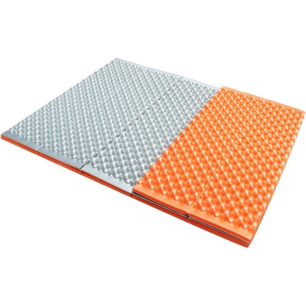 Heavyoff Folding Mat Sleeping Bag Mat Camping Pad Leisure Outdoor Mat Ultra Light Thermal Folding Egg Slot Beach Mat Moisture-proof Camping Mattress Travel, Hiking, Park, Festival