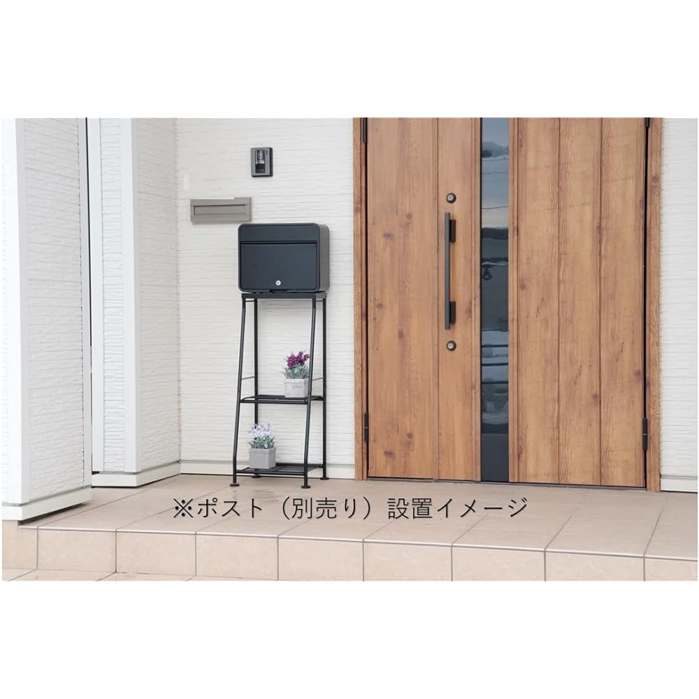 Green Life Post Stand, Easy to Assemble, Just Place and Install PS-04(MBK) Stand, Black
